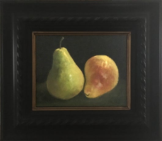 Painting of pears