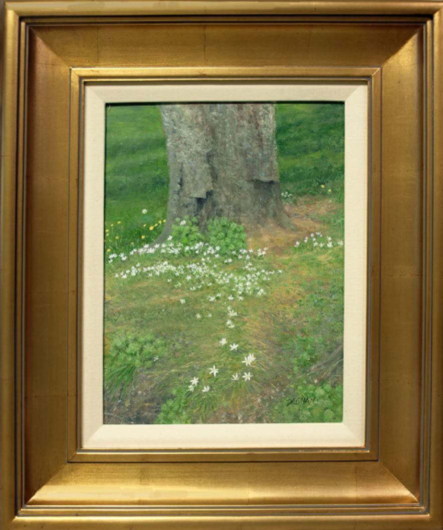 Painting of Tree with flowers Star of Bethlehem by Gary Dagnan