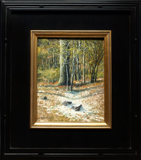 Painting of patch of snow