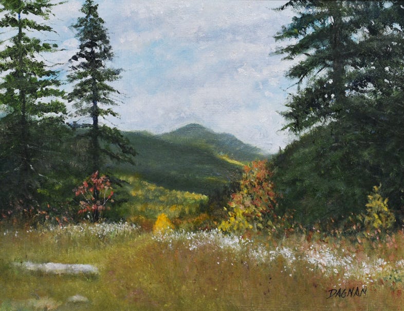 Autumn mountain scene.