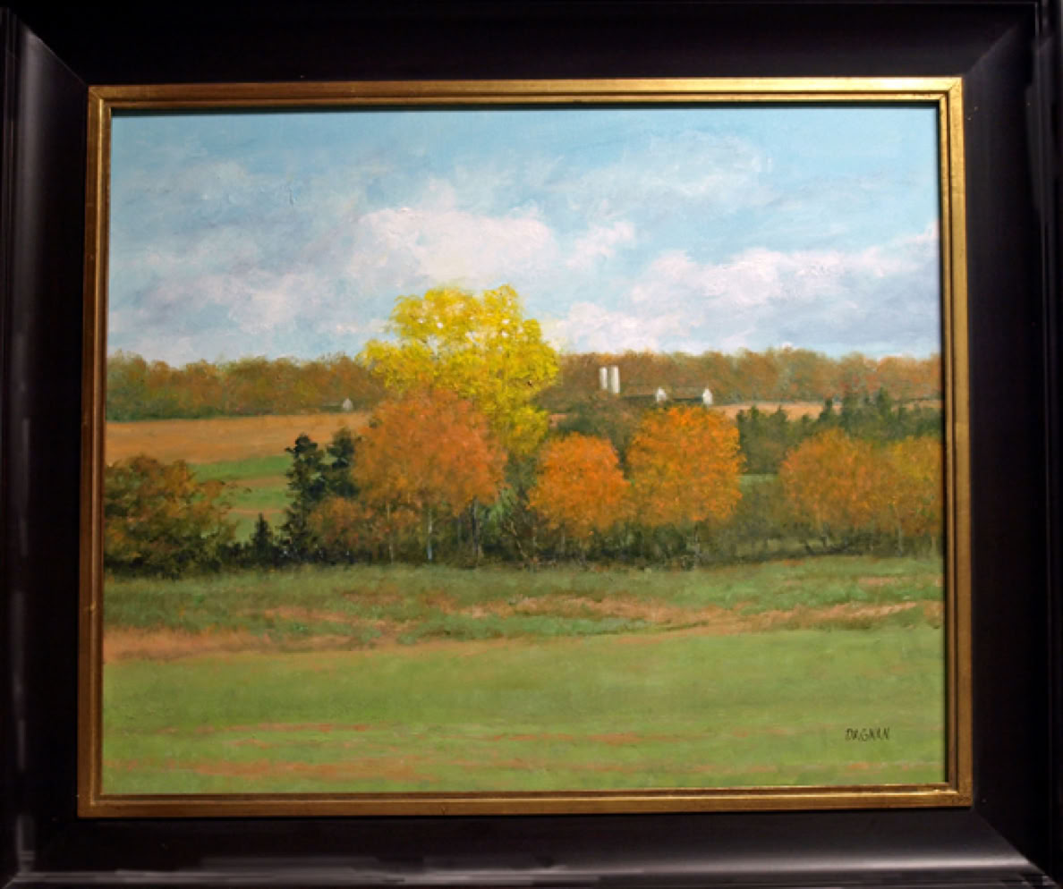 Virginia farm in Autumn painting by Gary Dagnan